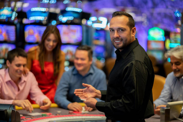 Red Tiger live blackjack table with dealer Red Tiger live blackjack table with dealer